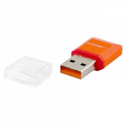 Czytnik kart MICRO SD USB pomaraĹczowy