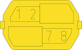 Coding element for female connectors, 244-8031