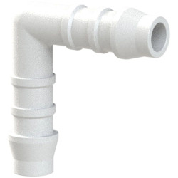 Angle hose connection nozzle, L 40.5 mm, 10 bar, POM, for hose, 111015