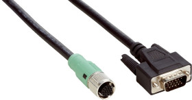 Złącze i kabel ze złączem Złącze M12 liczba rdzeni 17 długość 2m Rodzaj A Żeńskie Złącze B 15-pinowe D-Sub