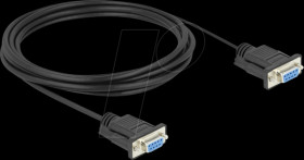 86825 Serial Cable RS-232 D-Sub9 female to female with narrow plug hou