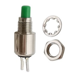 Przełącznik PBS7BG chwilowy monostabilny 1A 250V zielony