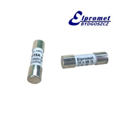 Wkładka bezpiecznikowa cylindryczna 10x38 PV 15A 1000V DC topikowa solarna