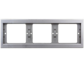 Berker B.Kwadrat Ramka potrójna pozioma stal szlachetna 13737004