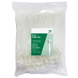 Opaska kablowa UV biała 4,8X300