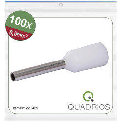Quadrios 22C425 Ferrule 0.5mm&#xB2; White Set Optimum Crimp Connections