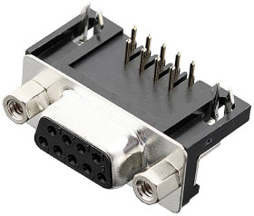 encitech 2103-2100-11 Listwa żeńska D-Sub DRB-09F-TBG-110, rzędy: 2, styki: 9, 90 °, 1 szt.