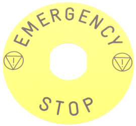 Tabliczka informacyjna, Schneider Electric, seria Harmony XB