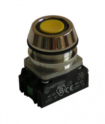 Przycisk sterowniczy 30mm żółty 1Z 1R z samopowrotem W0-NEF30-UK XY G