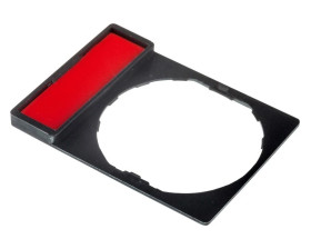 Szyld opisowy 8x27mm czarny 22mm prostokątny ZBY2101