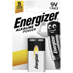 Bateria 6LR61 ENERGIZER POWER 9V LR-9 6LF22 BASE