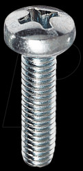 02292/7 Panhead screw, cross slotted, Pozidriv, M4, 20mm