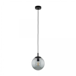 Lampa wisząca z okrągłym kloszem z grafitowego szkła śr. 30cm ESME 5379 TK Lighting