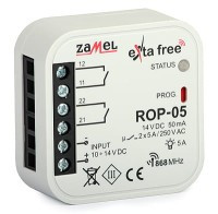 ZSZ-ROP05 Radiowy odbiornik dopuszkowy 2-kanałowy ExtaFree - zasilanie 10-14VDC