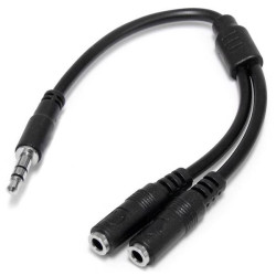 StarTech MUY1MFFS Stereo Headphone Splitter Cable 3.5mm Male To 2x 3.5mm Female