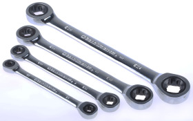 Zestaw narzędzi nastawnych Zestaw kluczy zapadkowych GearWrench E6 x E8 → E20 x E24 4 szt. Stal