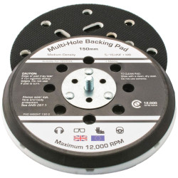 Flexipads World Class 17099 Dual Action Sander Pad 150mm GRIP Multi 5/16 UNF +M8