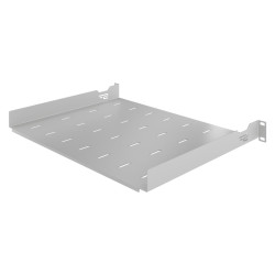 Półka do szafy Standard 19" z otworami, 350 mm, 1U, szara