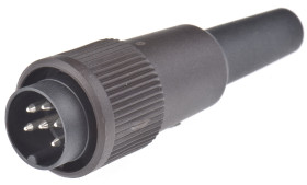 Złącze wielostykowe przemysłowe 6-pinowe Miniaturowe Montaż na kablu Wtyczka binder