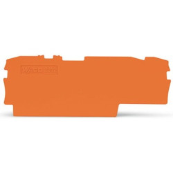 Płytka końcowa i pośrednia Płytka końcowa i pośrednia WAGO Blok zacisków na szynie DIN Zatrzask