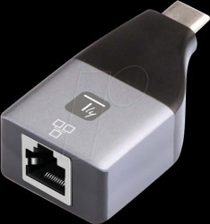 IADAP-USBC-ETGIGA Network card, type C, Gigabit Ethernet, 1x RJ45