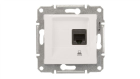 Sedna Gniazdo Komputerowe Pojedyncze Rj45 Kat.5E Utp Białe Sdn4300121