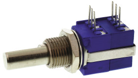 Potencjometr 10kΩ typ Obrotowy Bourns średnica wału 6,35 mm 0.5W długość wału 22.2mm Montaż panelowy, Przewlekany