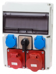 Rozdzielnica stacjonarna 11M 0-1 32A/5P 16A/5P 2x230V RSW01112