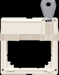 516344 Intermediate ring, hinged cover, label field, lockable, white