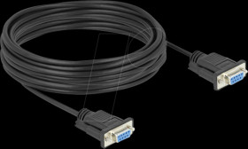 86827 Serial Cable RS-232 D-Sub9 female to female with narrow plug hou