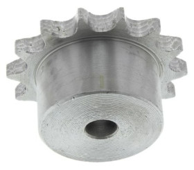 Koło łańcuchowe drabinkowe, 14 zębów, 08B-1, Pilot, śr otworu: 12mm, śr toczna: 57.07mm, Stal