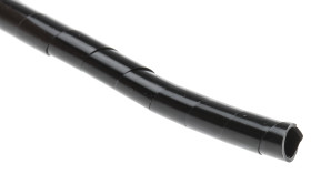 Spiralna owijka kablowa Czarny zakres 4 → 6mm -50 → +50 °C RS PRO Polietylen