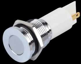 Q16F1CXXW220E Indicator LED, 220 V AC, 16 mm, FASTON, white/BrC
