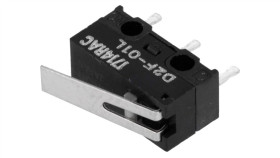 Mikroprzełącznik Snap Action Z Dźwignią Spdt 0,1A/30Vdc Ip40 D2f221