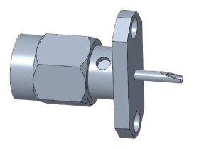 Złącze koncentryczne Montaż na kołnierzu Męski typ złącza Złącze SMA Wtykowe