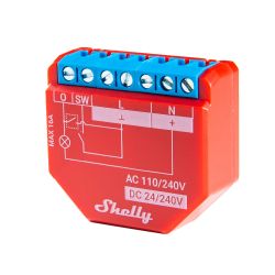 Shelly PLUS 1 PM przekaźnik Wi-Fi/Bluetooth 16A AC/DC z monitorem energii