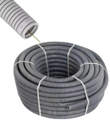 Peszel z Pilotem Rura karbowana do kabli RKGL 25/19 mm 320N Szara 25m AKS