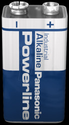 6LR61AD Alkaline battery, 9-volt block, 572 mAh