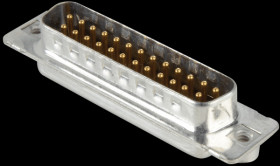 163A11289X D-SUB plug, 25-pin, solder bucket, turned Contacts