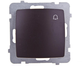 KARO Przycisk /dzwonek/ czekoladowy metalik ŁP-6S/m/40