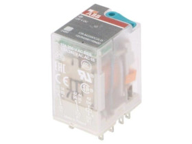 Przekaźnik elektromagnetyczny, DPDT, Napięcie Cewki: 220VDC, max.250VAC 1SVR405611R9400