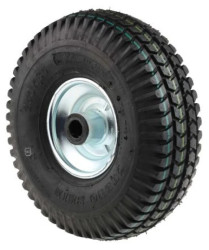 Kółko do wózka, Pneumatyczne, Guma, Czarny, obc.: 200kg, śred.: 260mm, szer.: 85mm