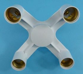 ADAPTOR ROZGAŁĘŹNIK E-27-&gt;4xGN.E-27