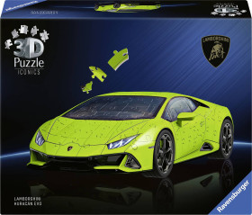 Ikony puzzli 3D Ravensburger: Lamborghini Huracán EVO 12008037 Ravensburger 12008037, 108 Stück(e), Fahrzeuge, 8 Jahr(e)