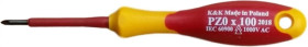Wkrętak krzyżowy izolowany 1000V PZ0x60 Narzędzia dla elektryka Śrubokręt krzyżowy izolowany 1000V do pracy pod napięciem