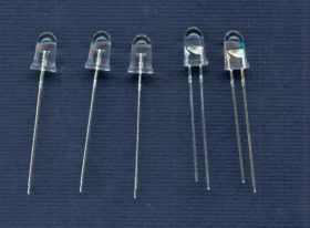 5mm ŻÓŁTA CLEAR SUPER JASNA 50.000mcd DIODA LED (5 SZTUK) LED05YCS (LED05YCS-50000)