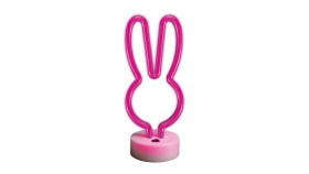 Neon Na Podstawce Led Króliczek Róż Fsne04 Forever Light
