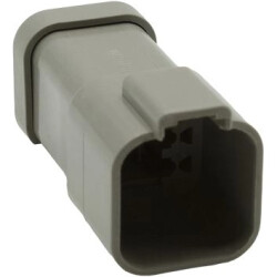Socket housing, for rectangular miniature plug, PX0106P06GY