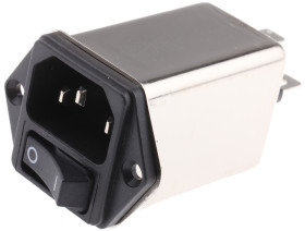 Filtr wejściowy złącza IEC 10A Schaffner Montaż na panelu