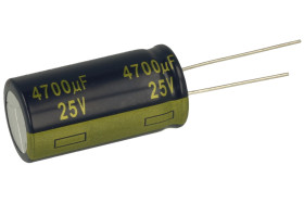 Kondensator; niskoimpedancyjny; elektrolityczny; EEUFC1E472; 4700uF; 25V; FR-A; fi 18x35,5mm; 7,5mm; przewlekany (THT); luzem; P